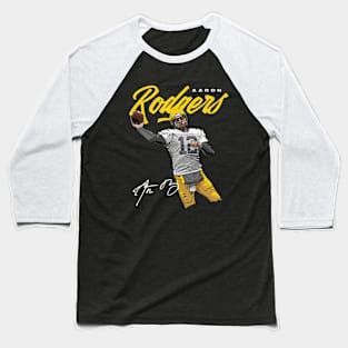 Aaron Rodgers Green Bay Script Baseball T-Shirt